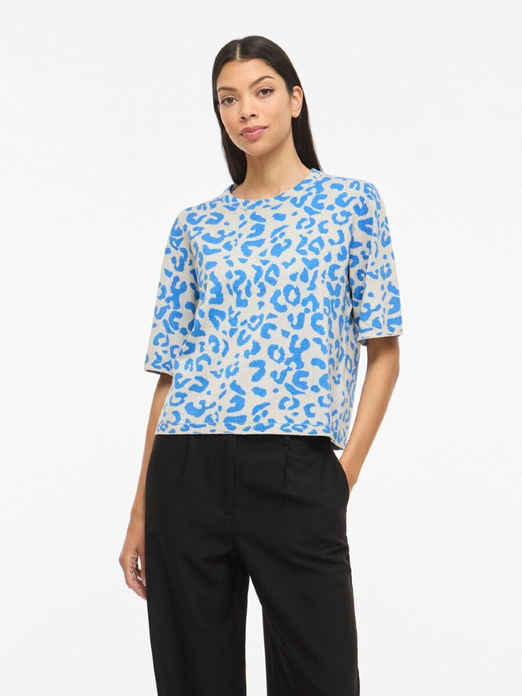 VILA T-Shirts Super Light Natural Melan/Melange W