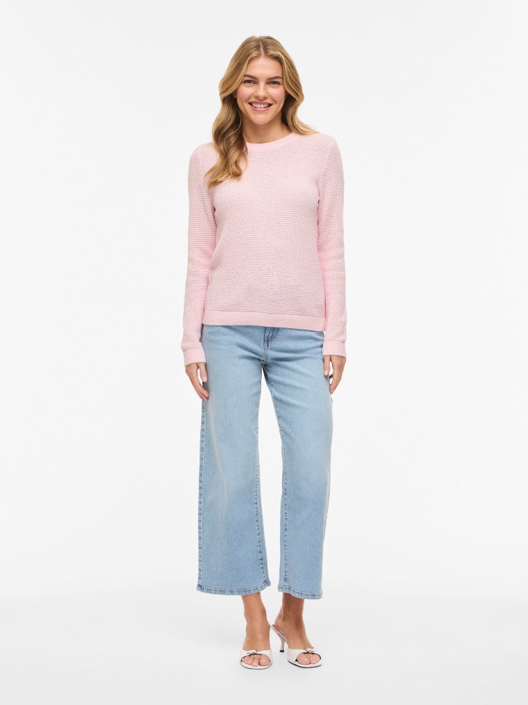 VILA Strickpullover Cherry Blossom