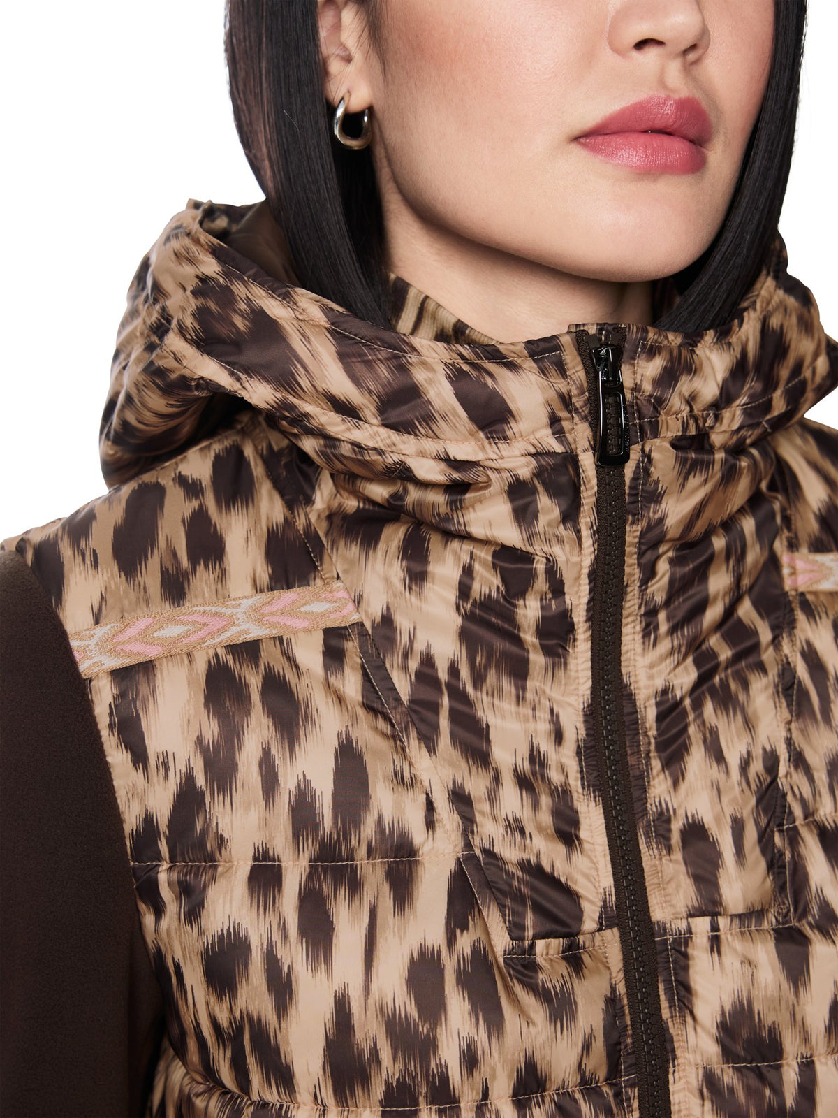 Stepp-Jacke in Leo-Optik