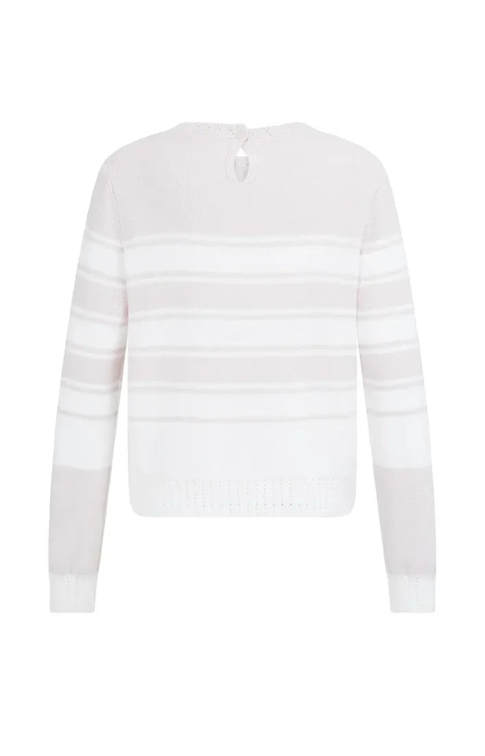 Yaya Strickpullover Gray Lilac Dessin