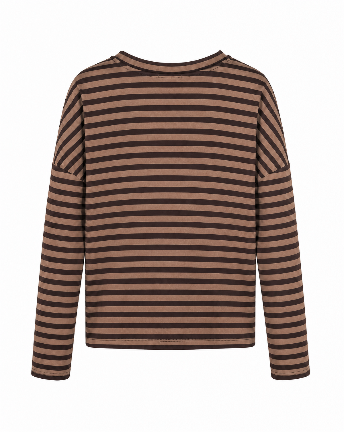 verkürztes Sweatshirt mit Streifen