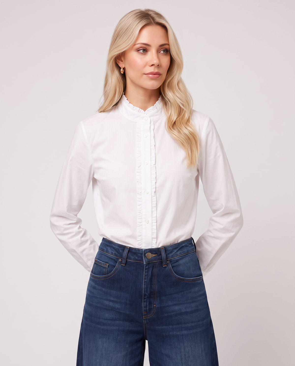 Bluse mit Raffung