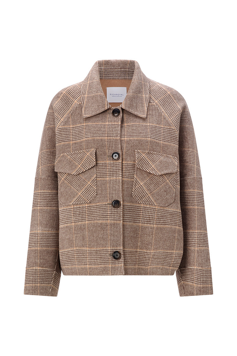 Hemdjacke mit Karo-Muster