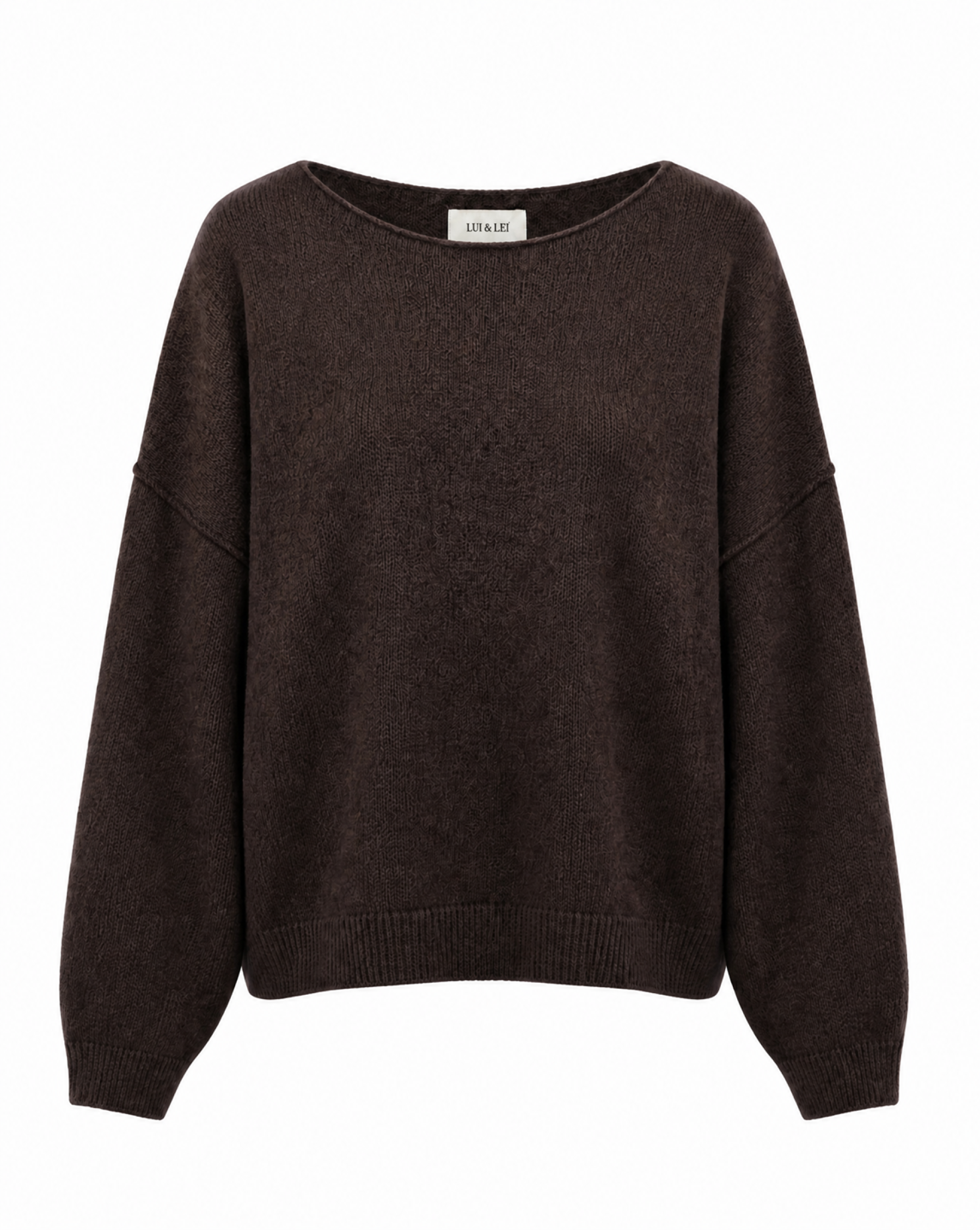 Strickpullover mit U-Boot-Ausschnitt