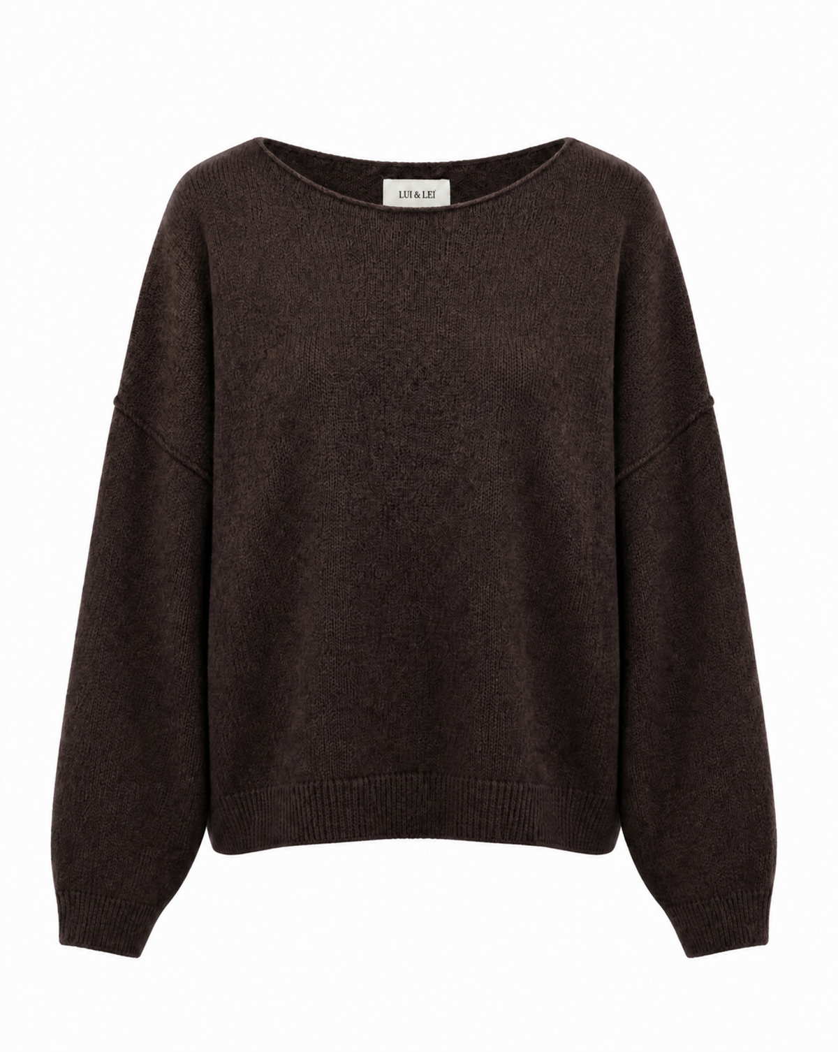 Strickpullover mit U-Boot-Ausschnitt