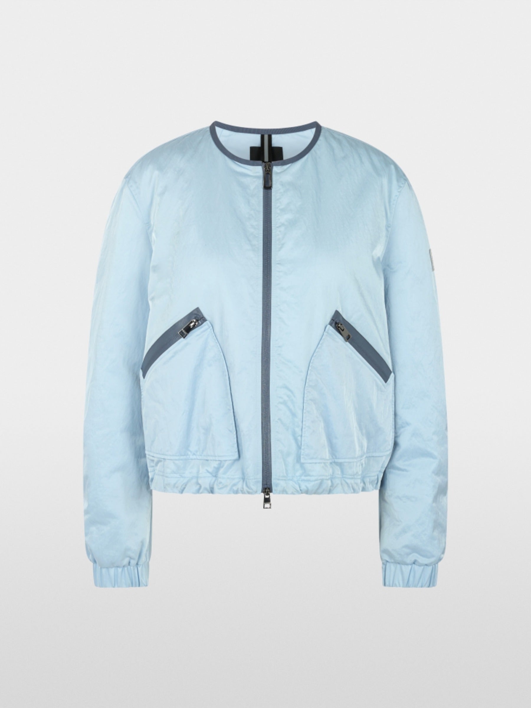 Bomberjacke mit seitlichen Raffungen