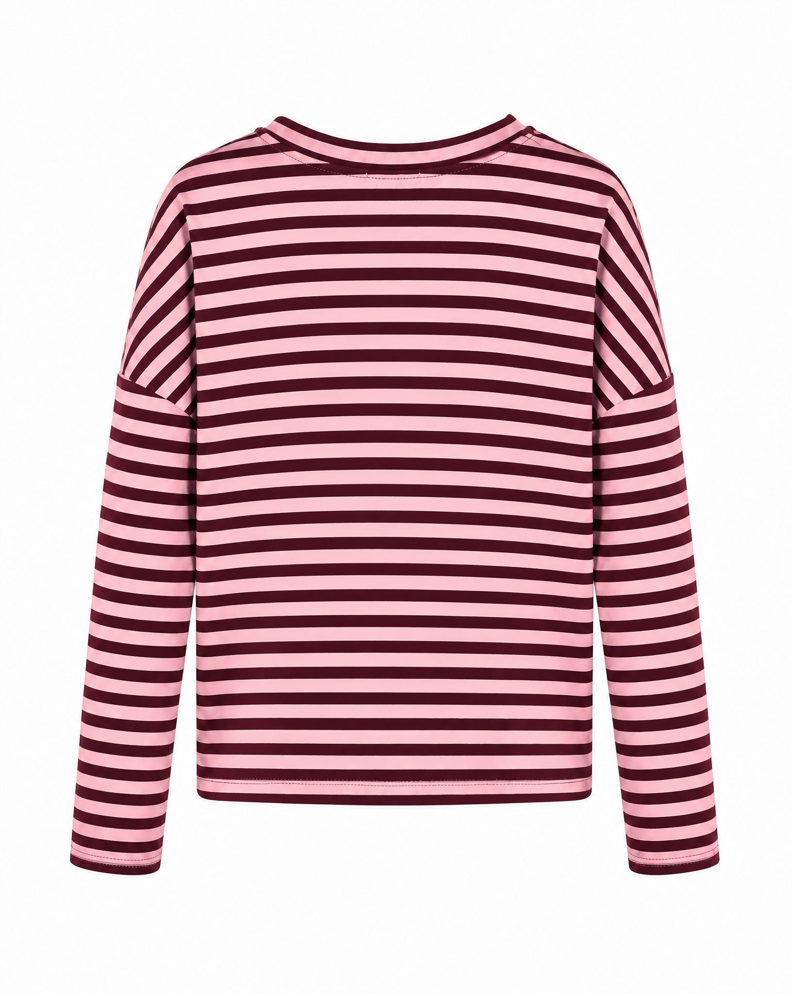 verkürztes Sweatshirt mit Streifen