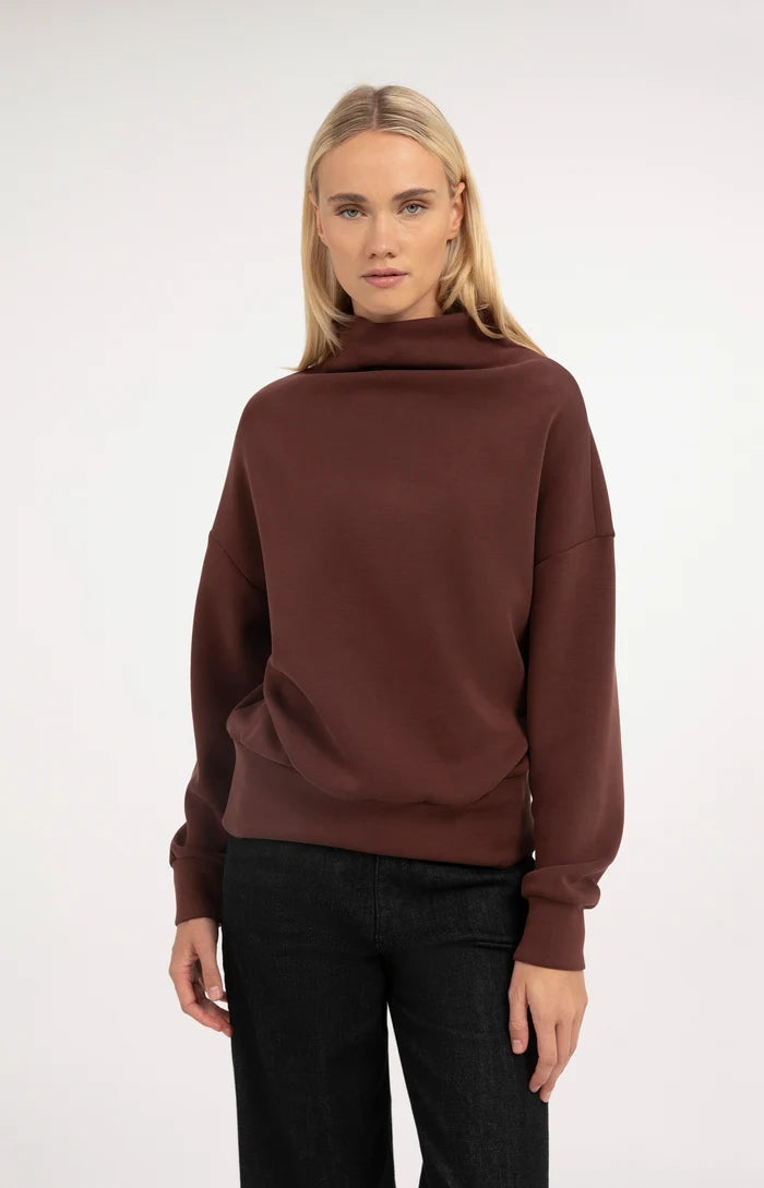 Sweatshirt mit Drapierung