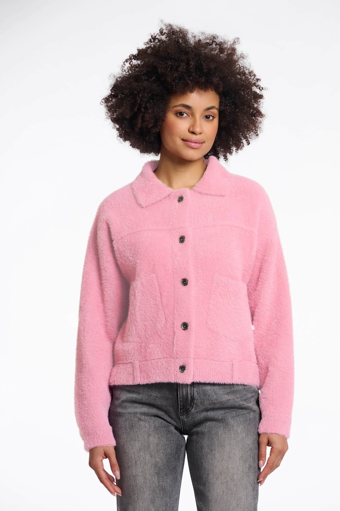 Rino&Pelle Teddyjacken Cotton Candy