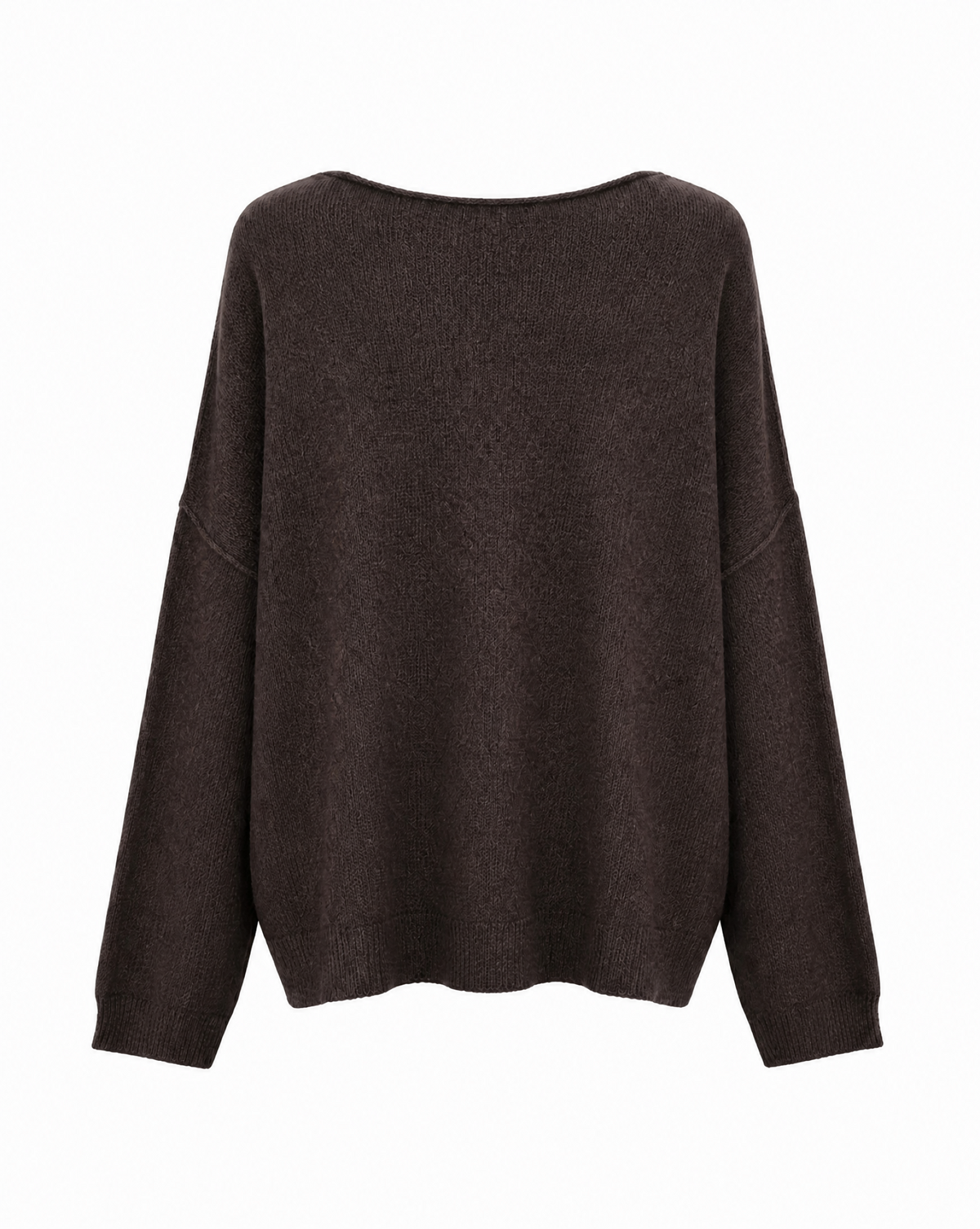 Strickpullover mit U-Boot-Ausschnitt
