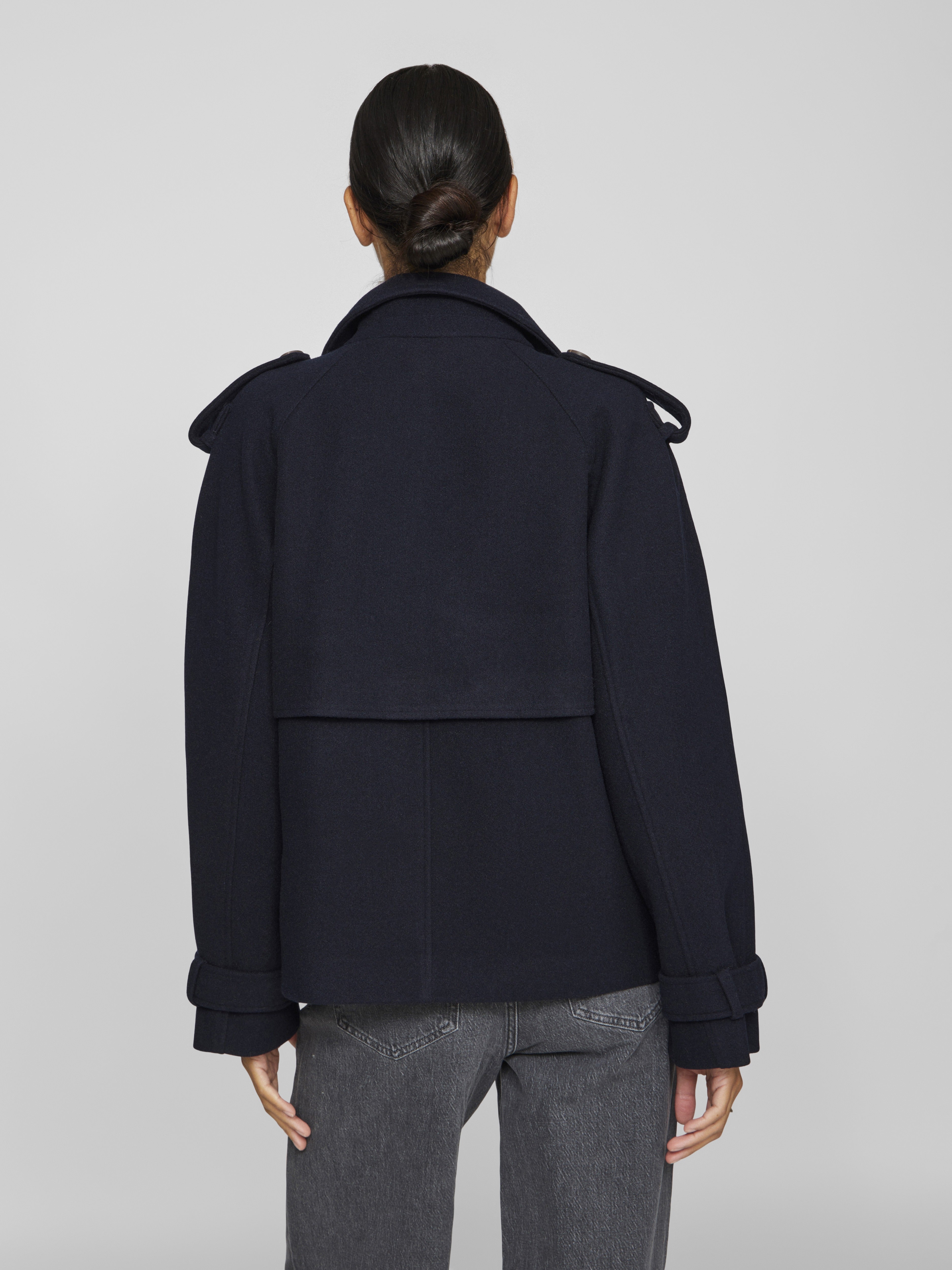 VILA Trenchcoats Navy Blazer