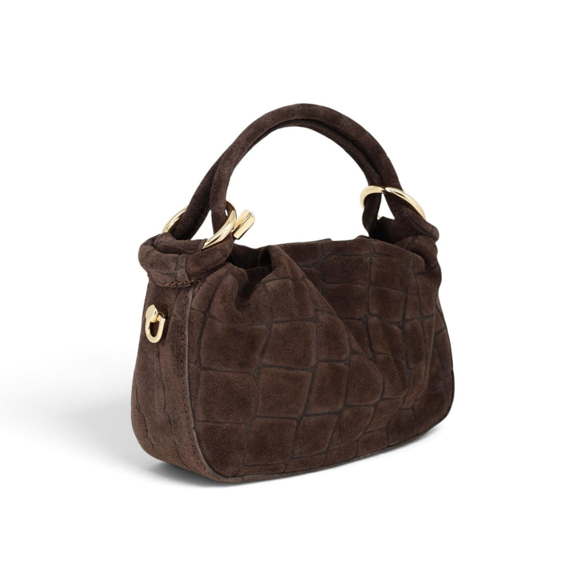 Ledertasche mit Krokoprägung