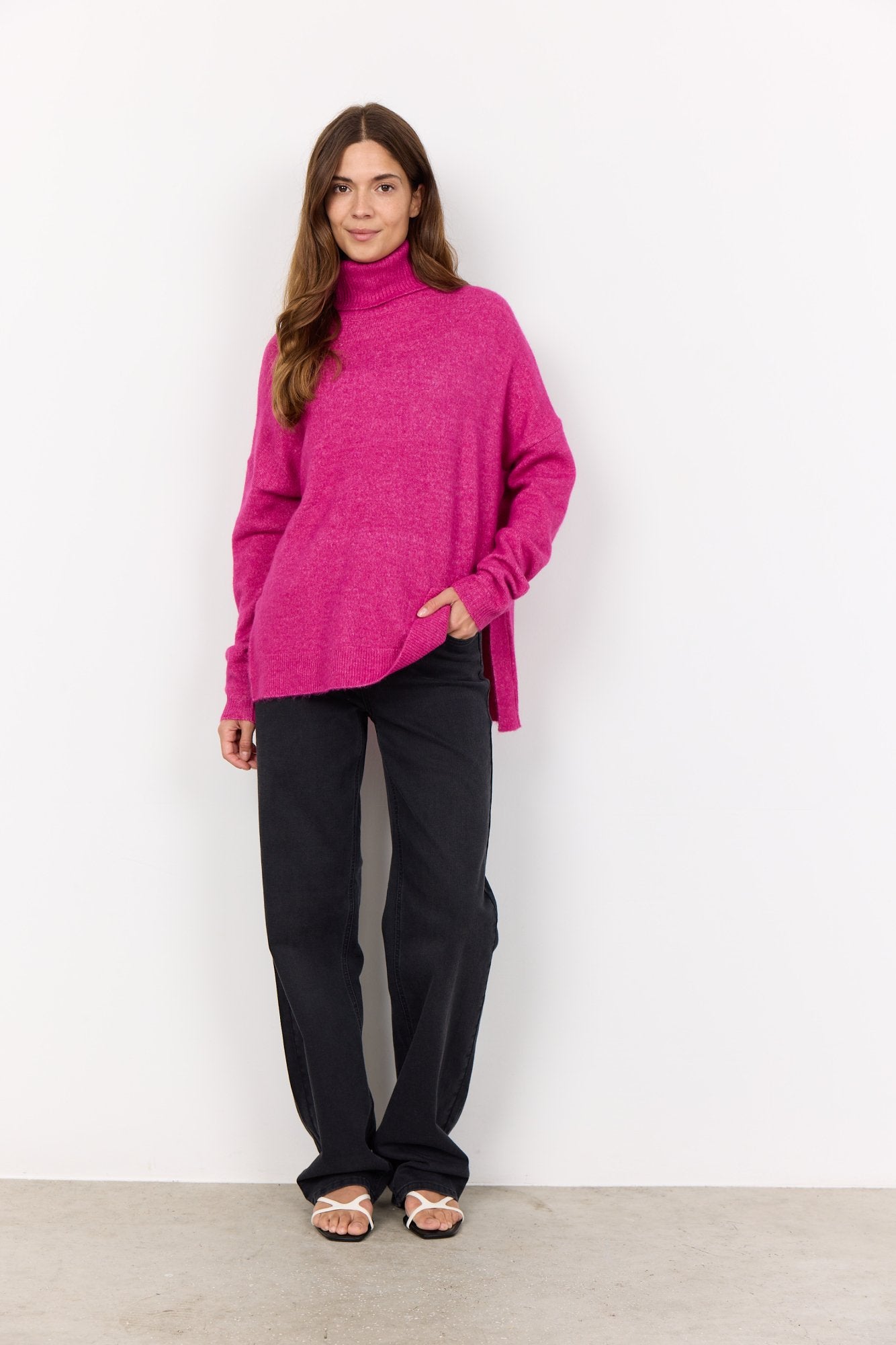 Soyaconcept Strickpullover Fuchsia Melange