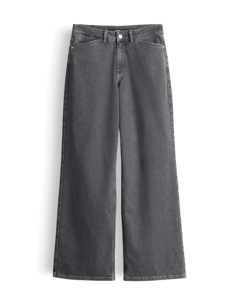 someday Wide Leg Mid Refined Grey