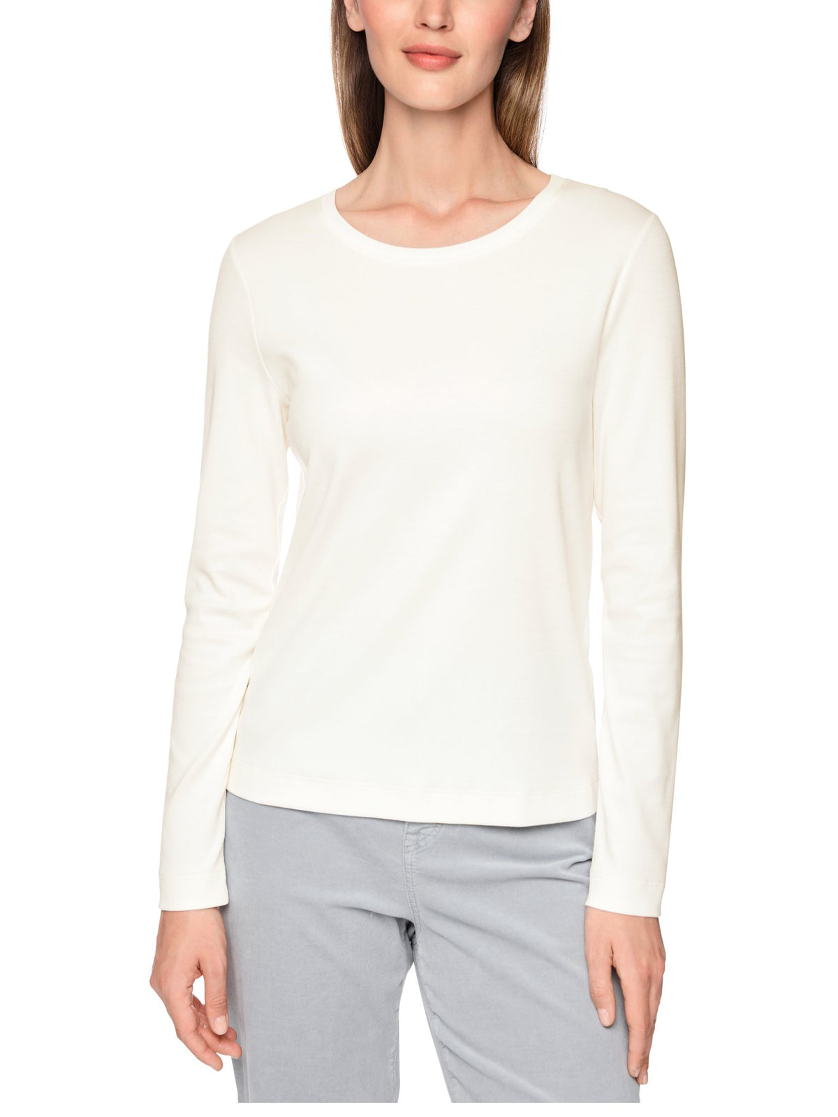Longsleeve aus Rippstrick