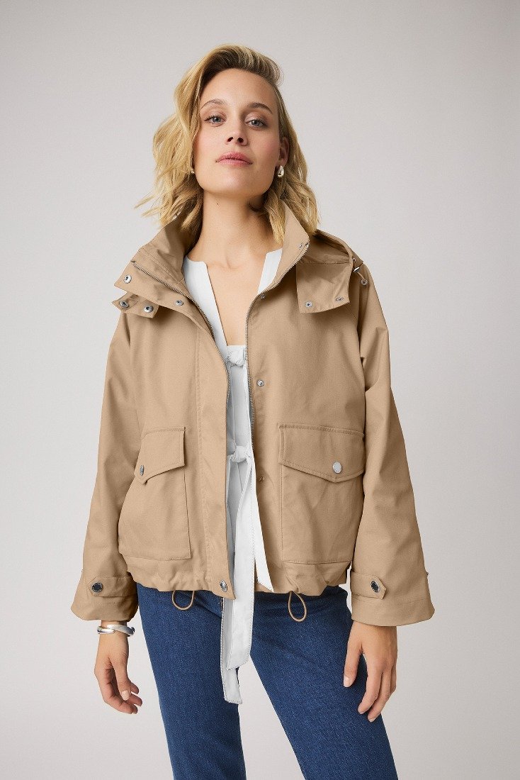 Covered Bomberjacken Smoke Beige