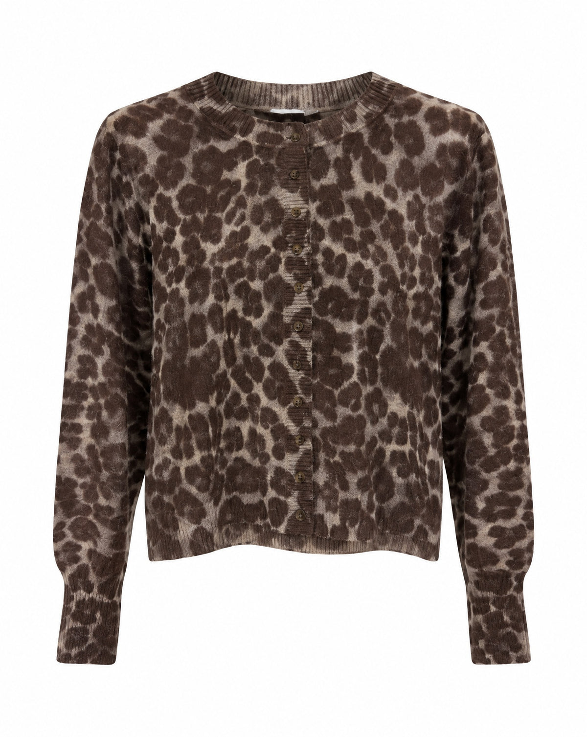 Strickjacke mit Animal-Print