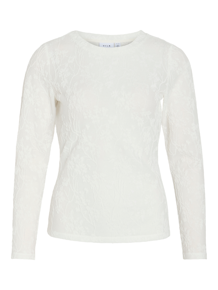 VILA Longsleeve Snow White