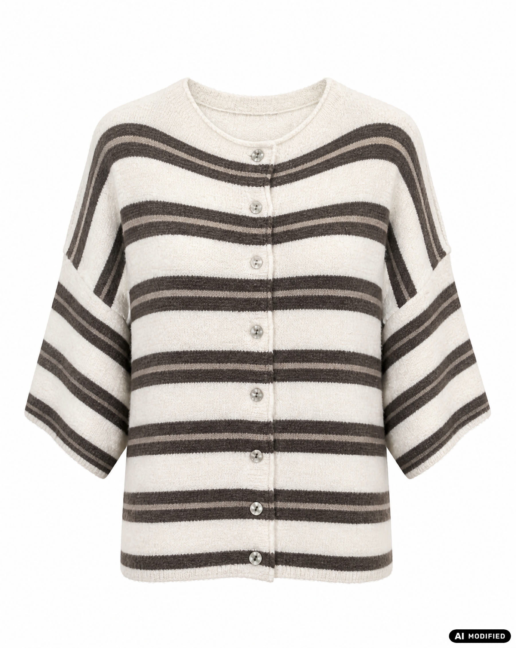 Strickjacke mit Streifen