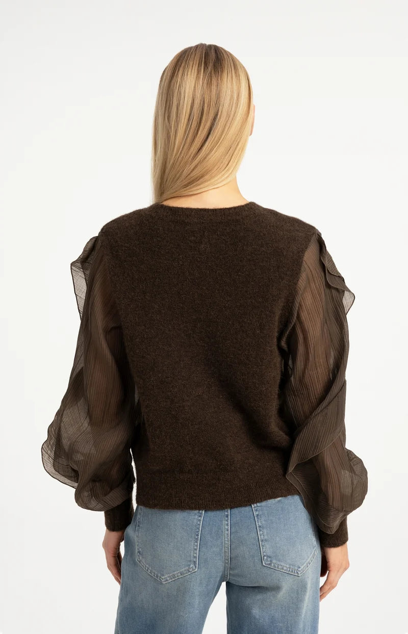 Pullover mit Rüschenärmeln