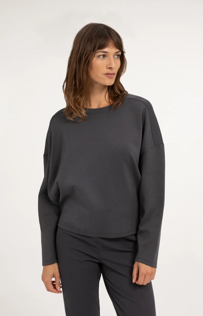 Sweatshirt mit Ballonsaum