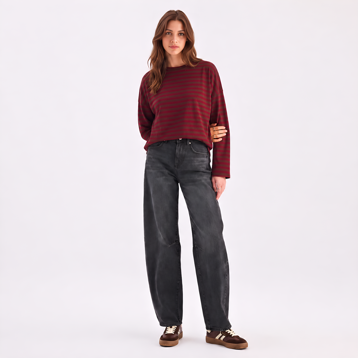 Sweatshirt mit Streifen