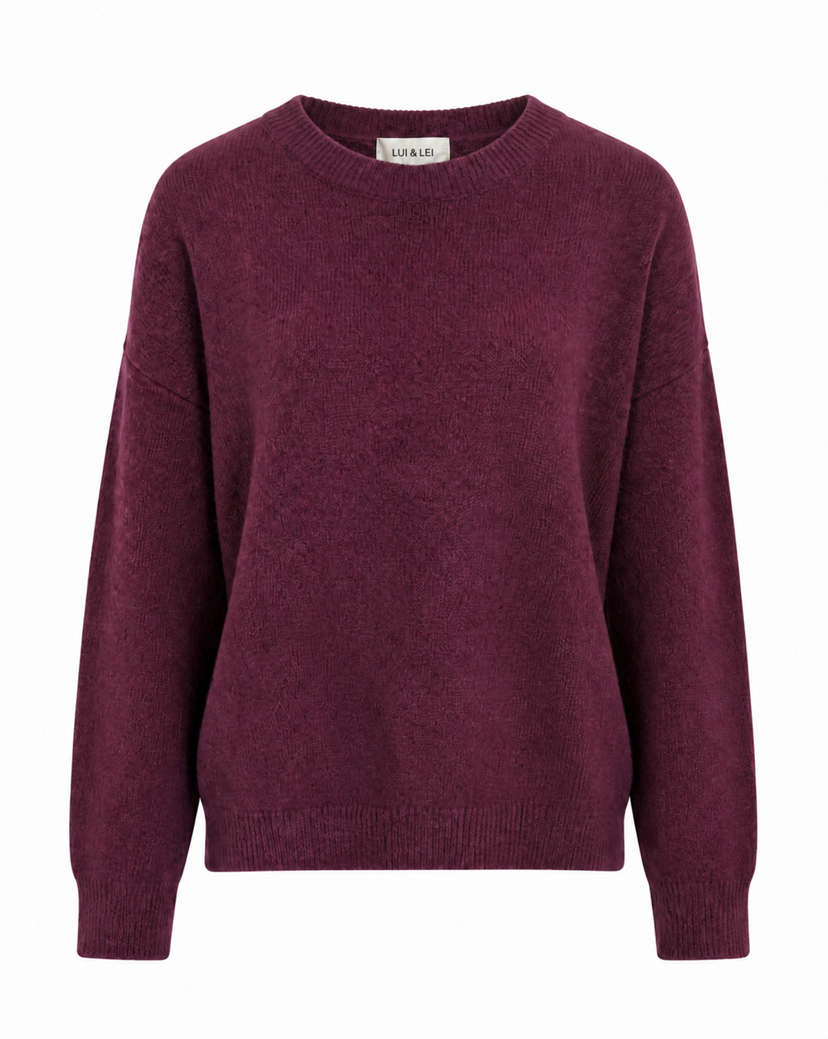 Strickpullover mit Rundhalsausschnitt