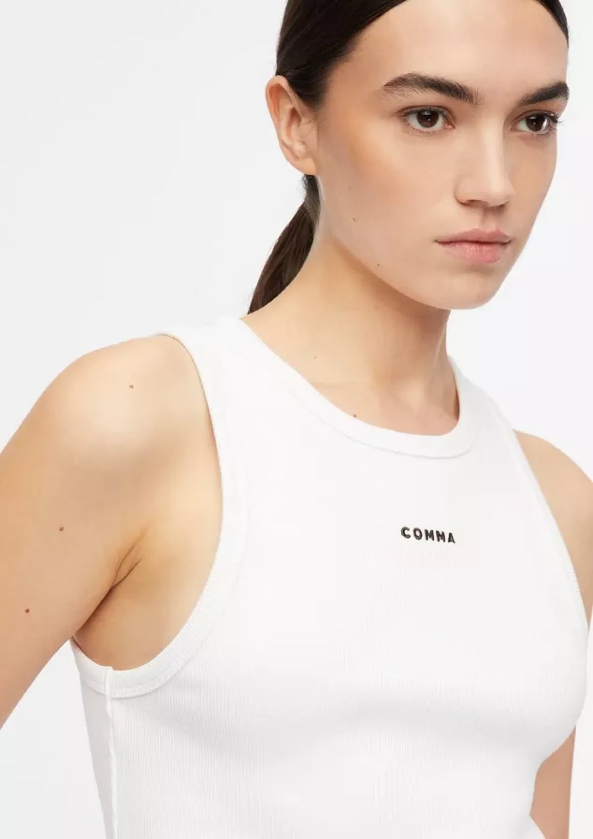 Ripptop mit Logostickerei