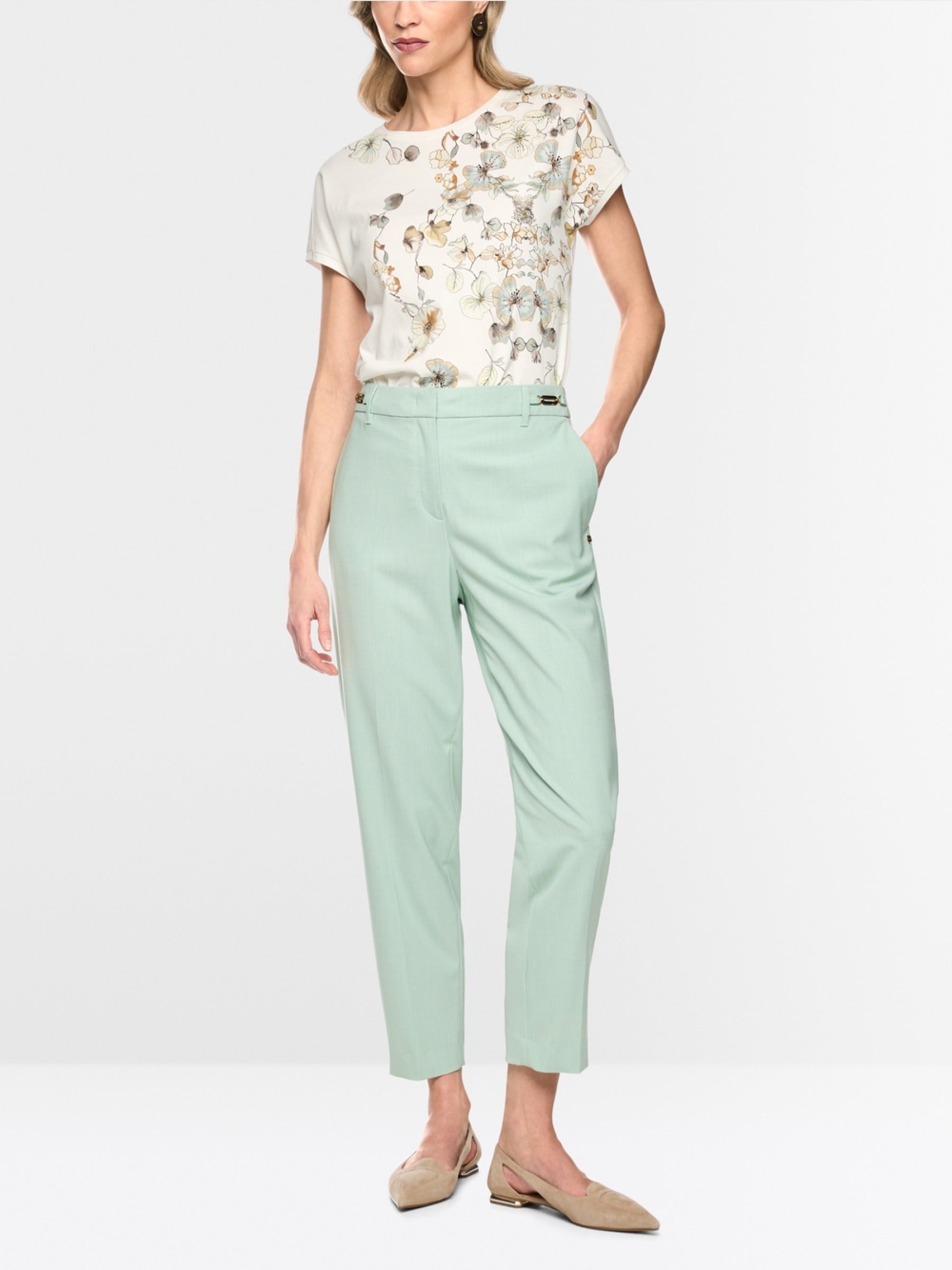 T-Shirt mit Blüten-Print