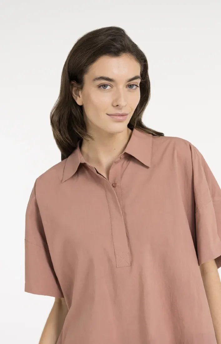 Oversize-Bluse mit weiten Ärmeln