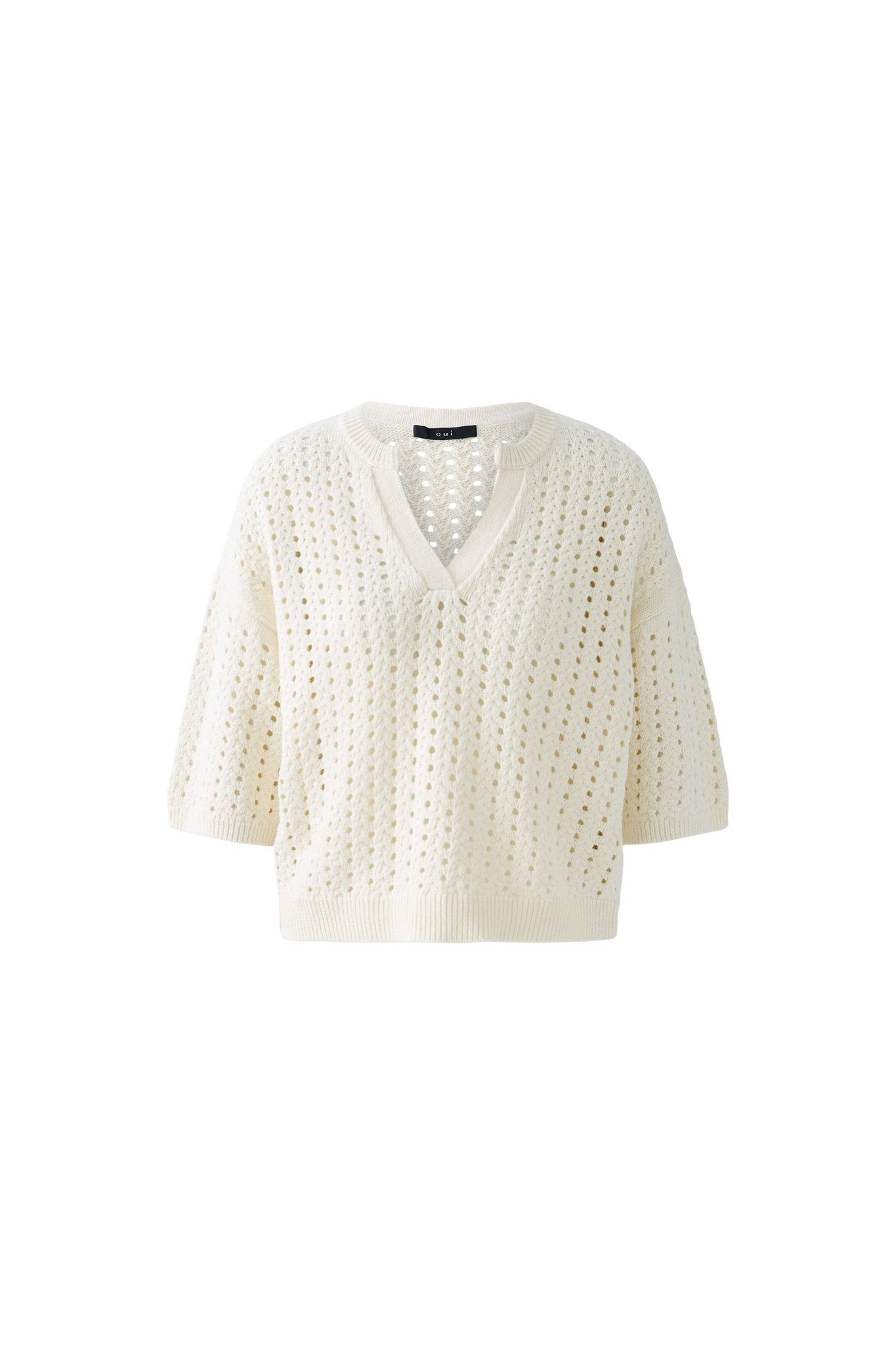 Oui Strickpullover Champagne