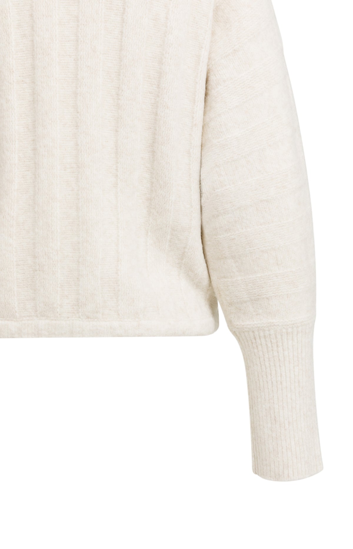 Strickpullover mit Kordelzug am Saum