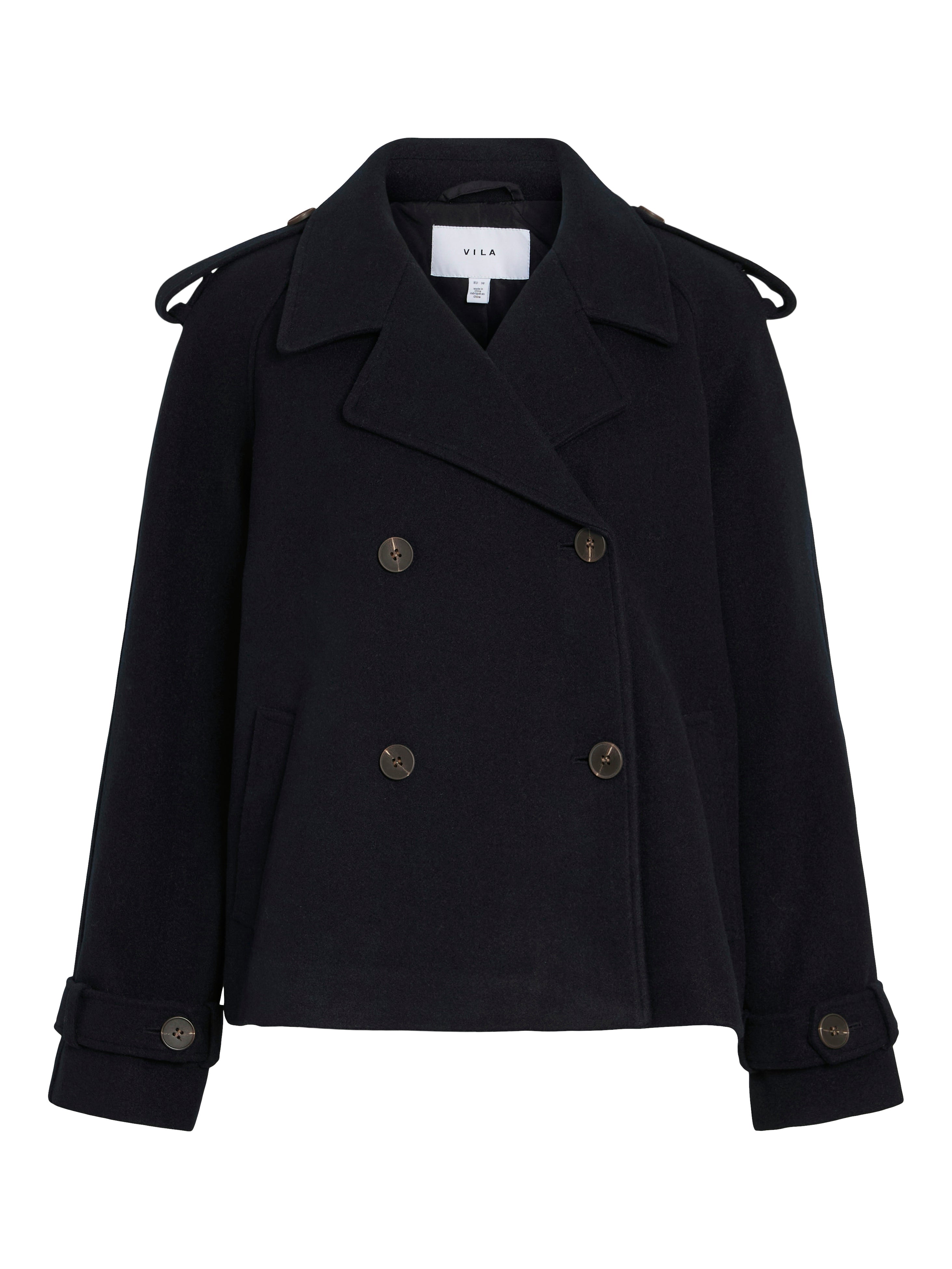 VILA Trenchcoats Navy Blazer