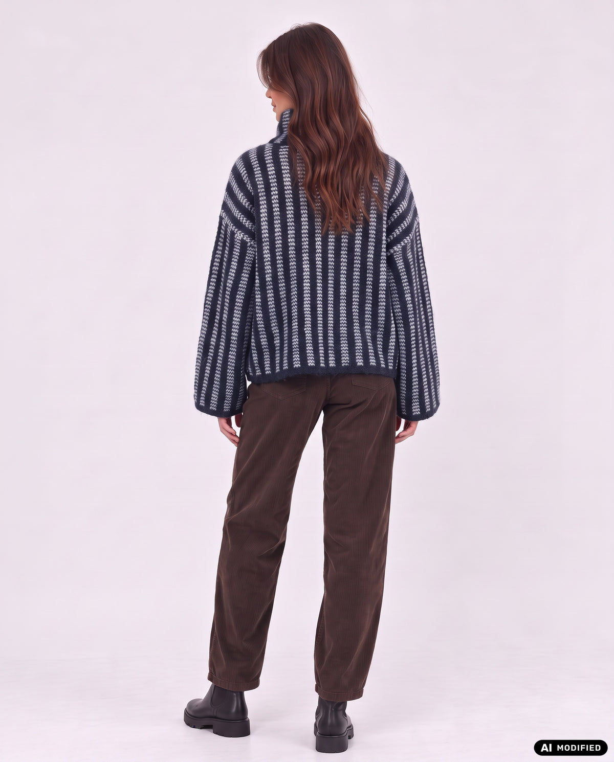 Strickjacke mit Streifen