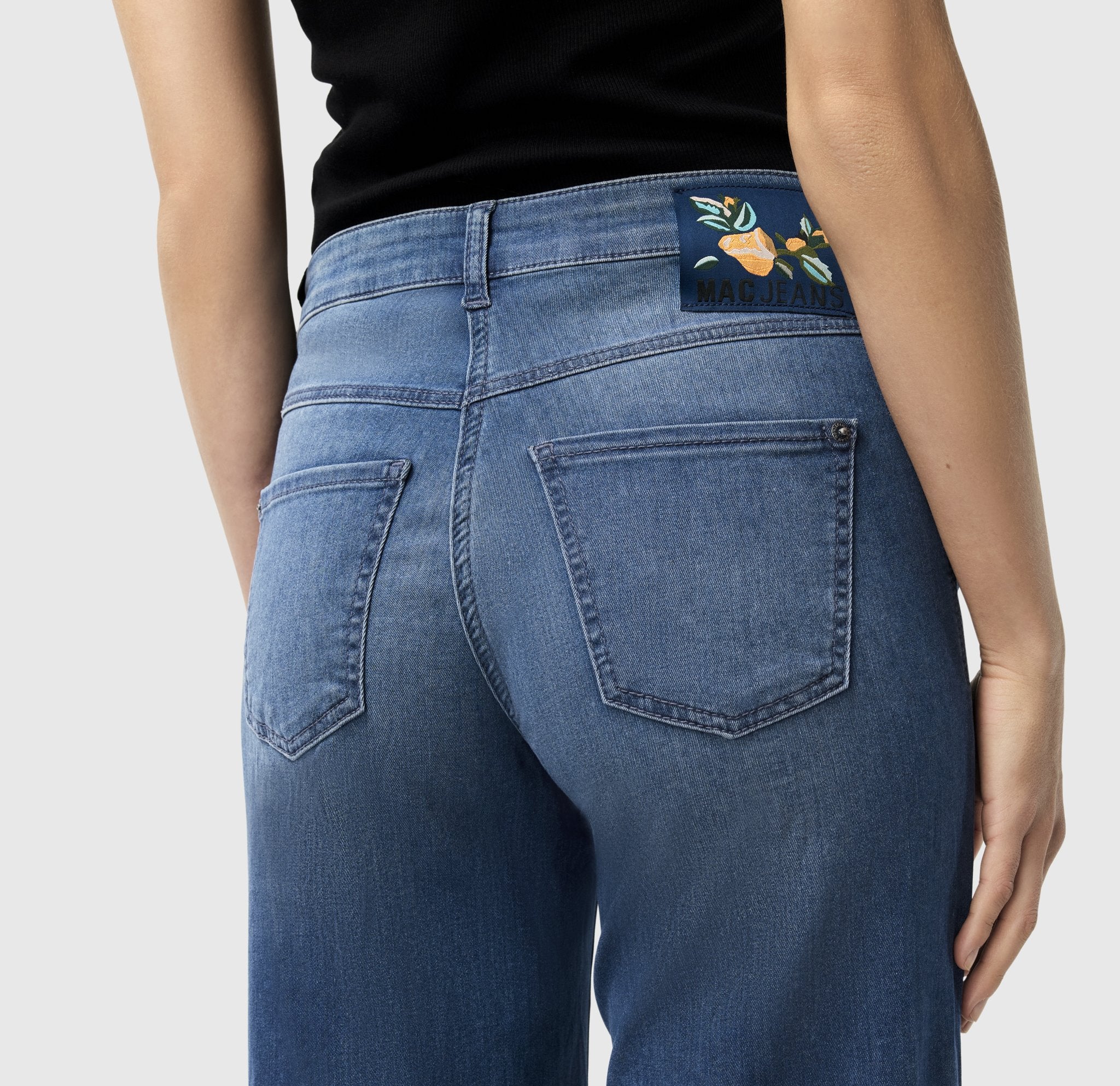MAC Wide Leg Storm Blue Authentic Wash