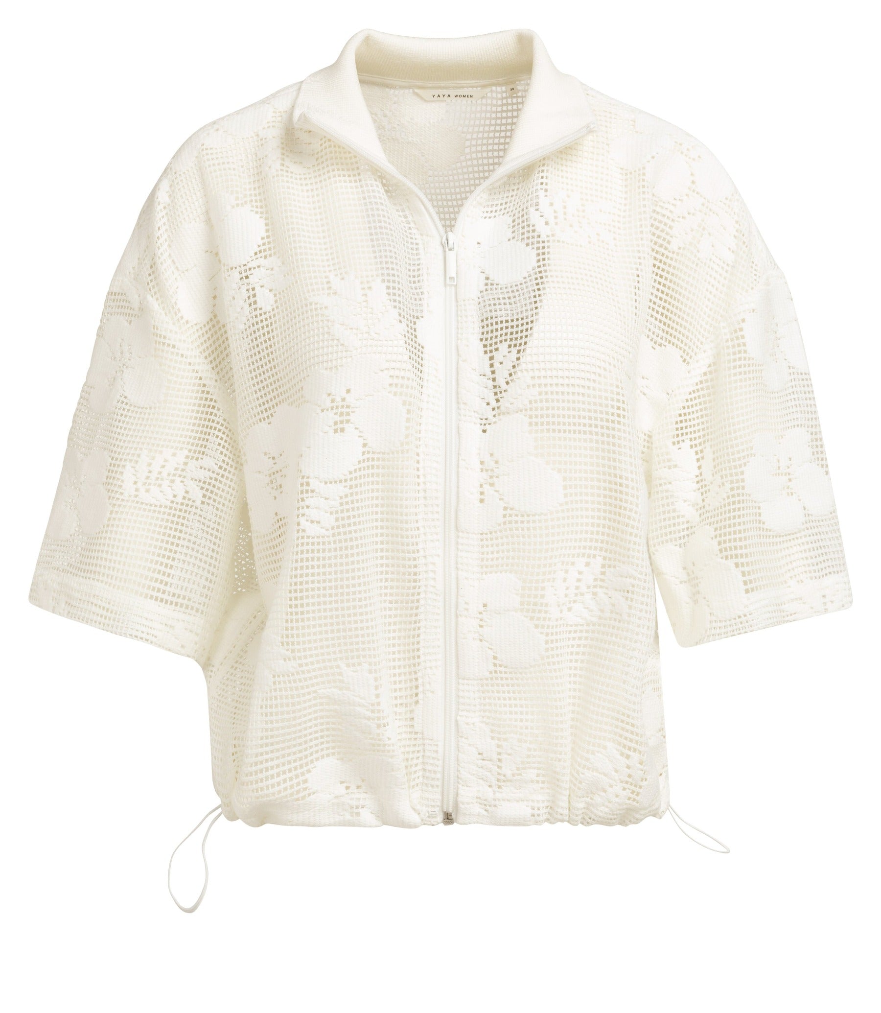 Häkeljacke mit Blumenmuster