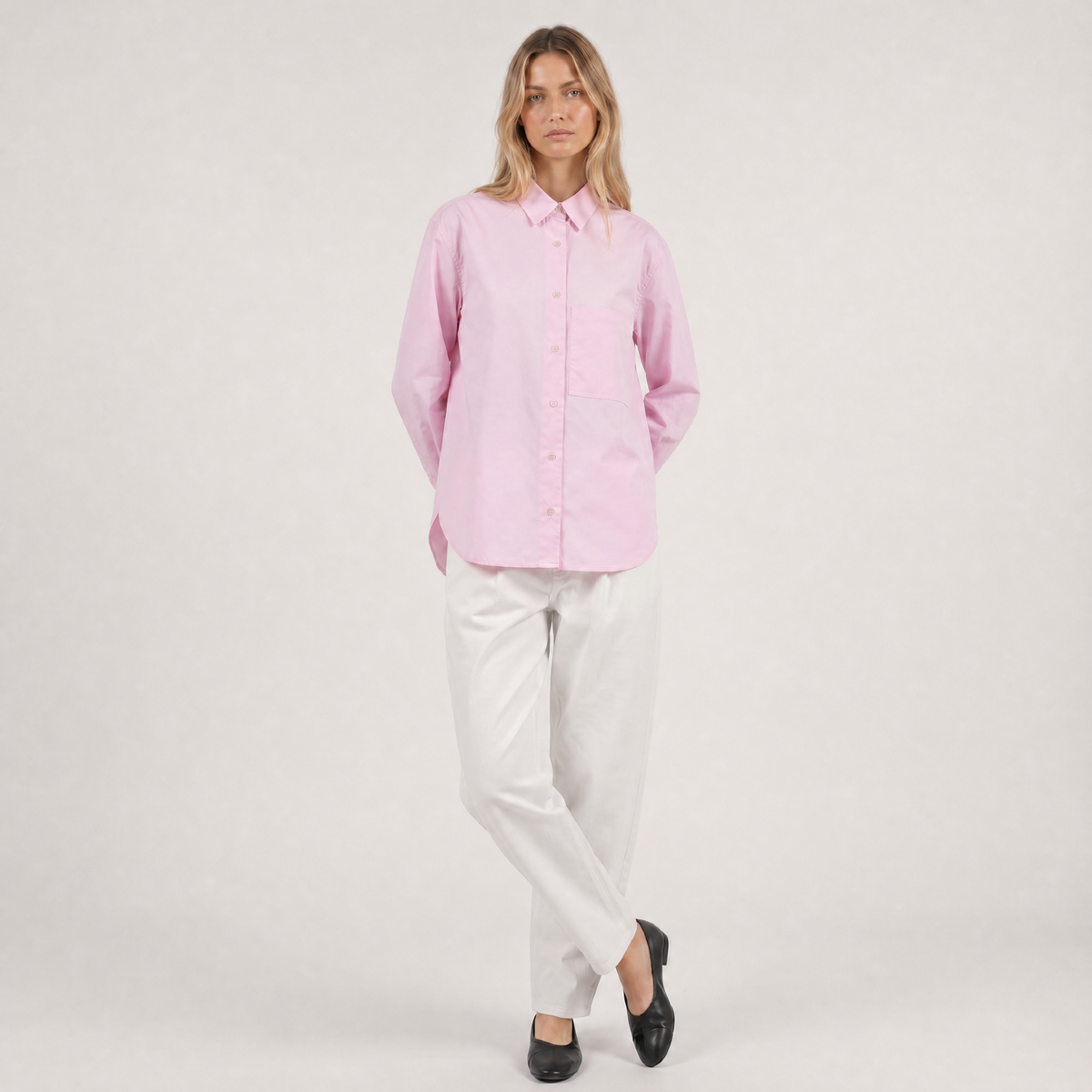 Bluse mit Brusttasche