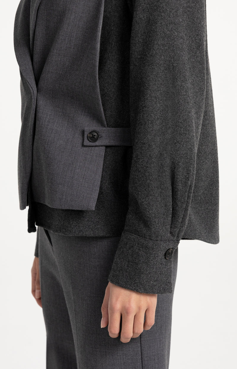 Blazer mit Kontraststoff