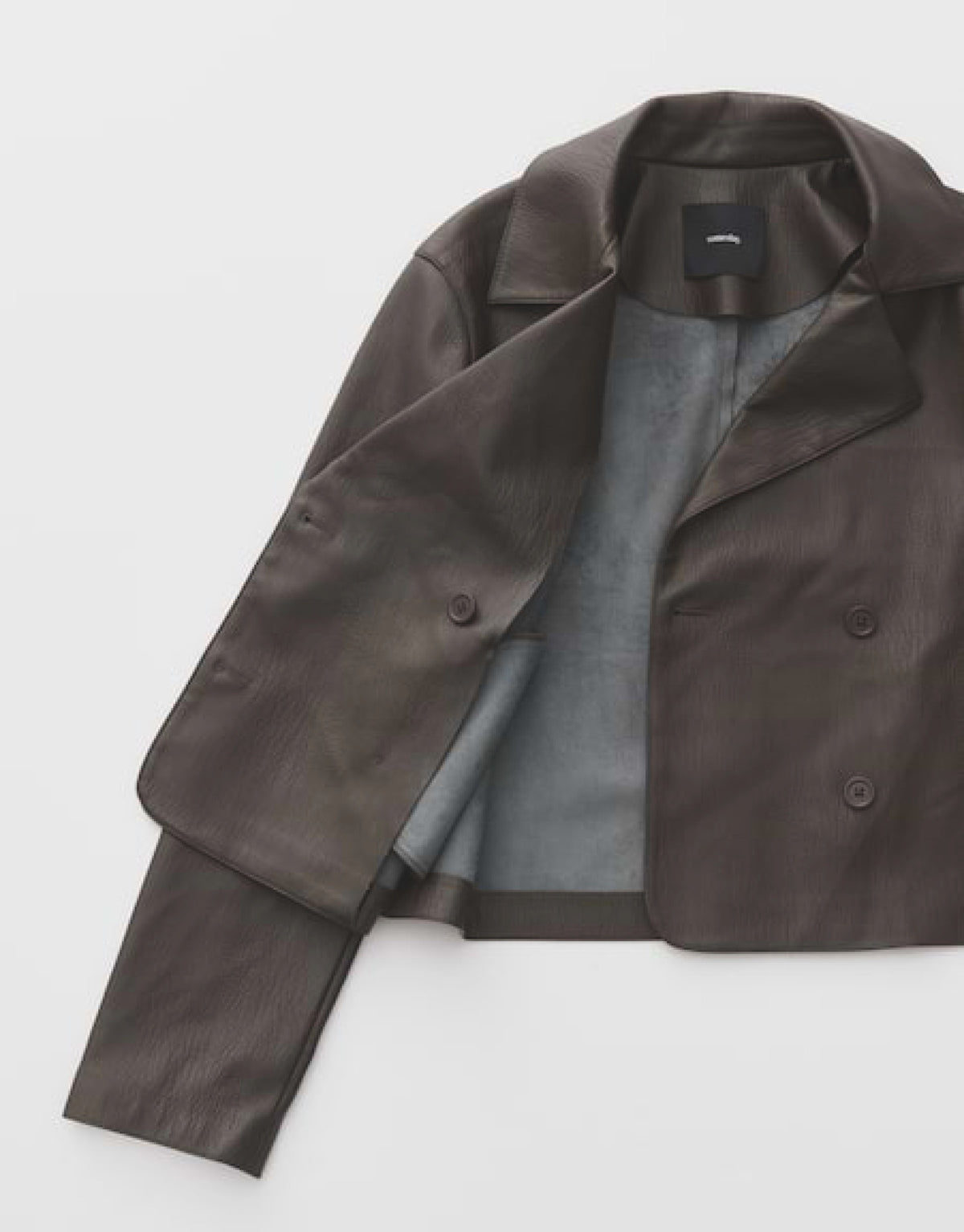 Kurzjacke aus Kunstleder