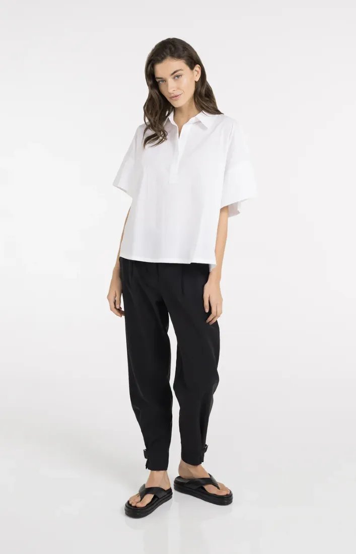 Oversize-Bluse mit weiten Ärmeln