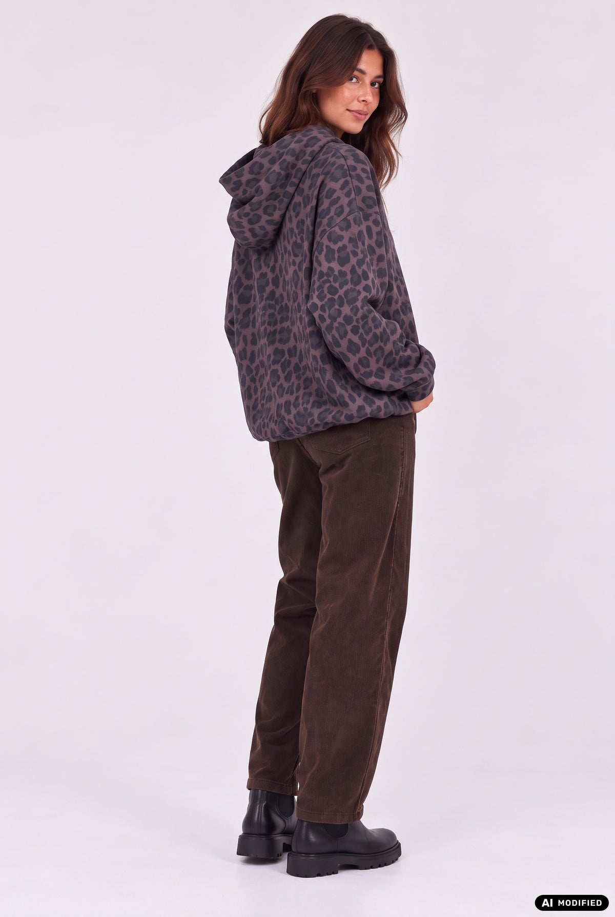 Blouson mit Leo-Print