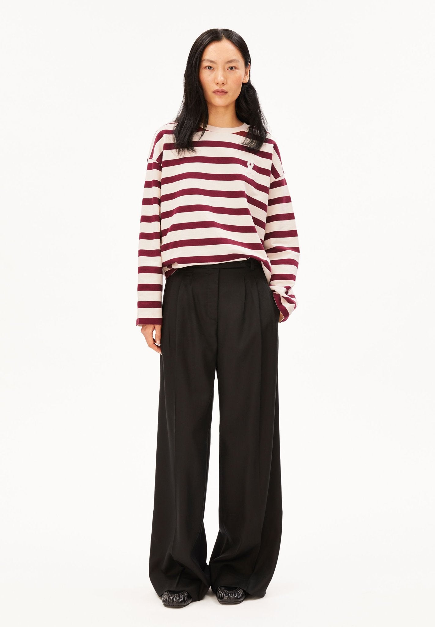 Sweatshirt mit Streifen