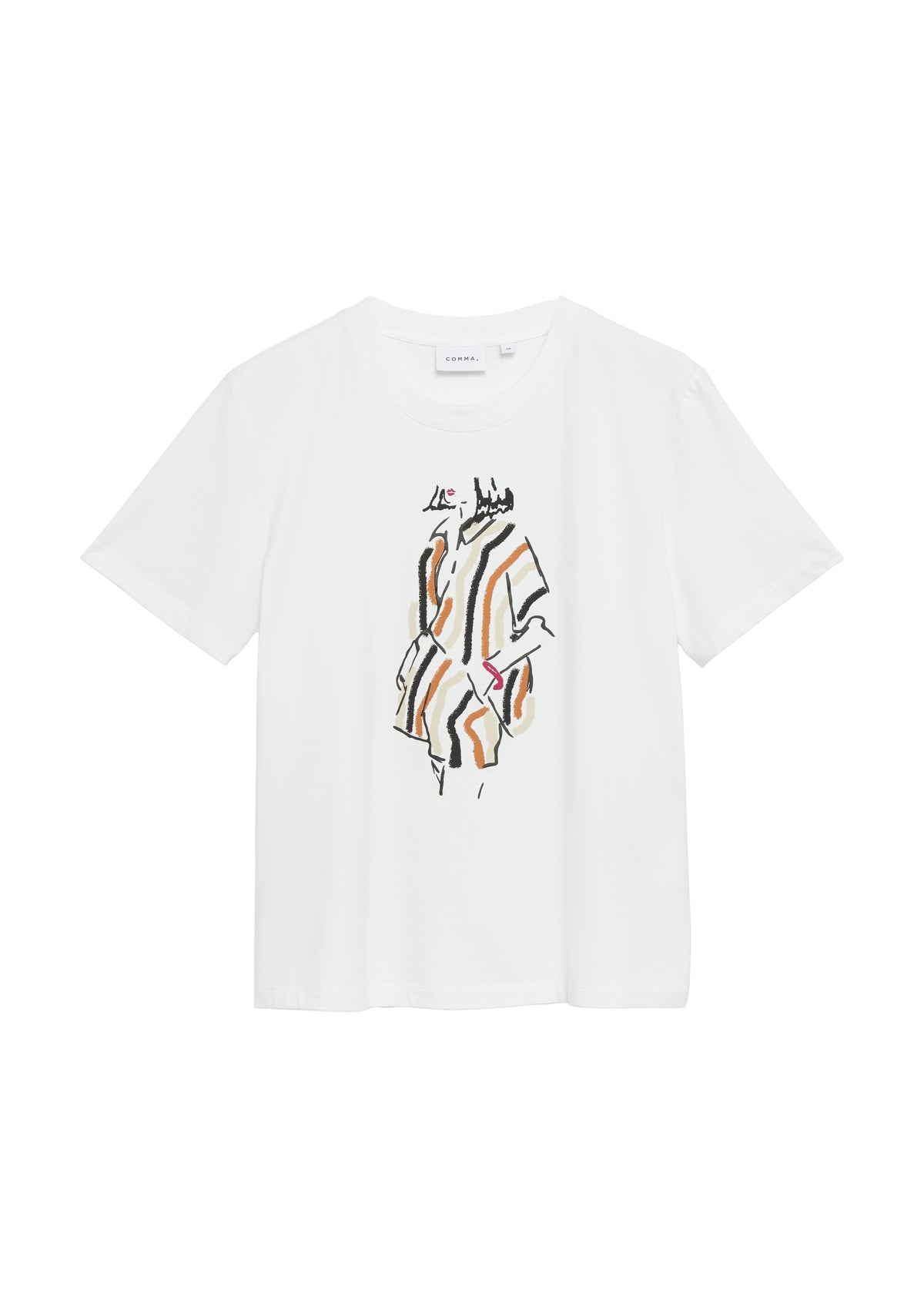 T-Shirt mit Artwork-Print