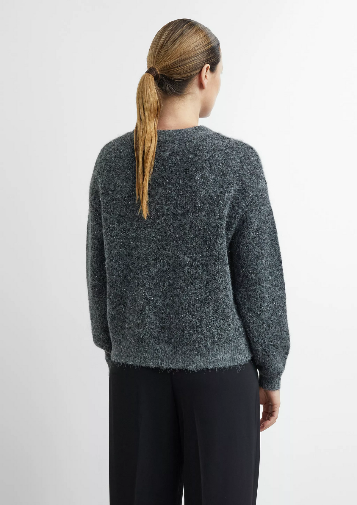 Comma Strickpullover Grey/Black