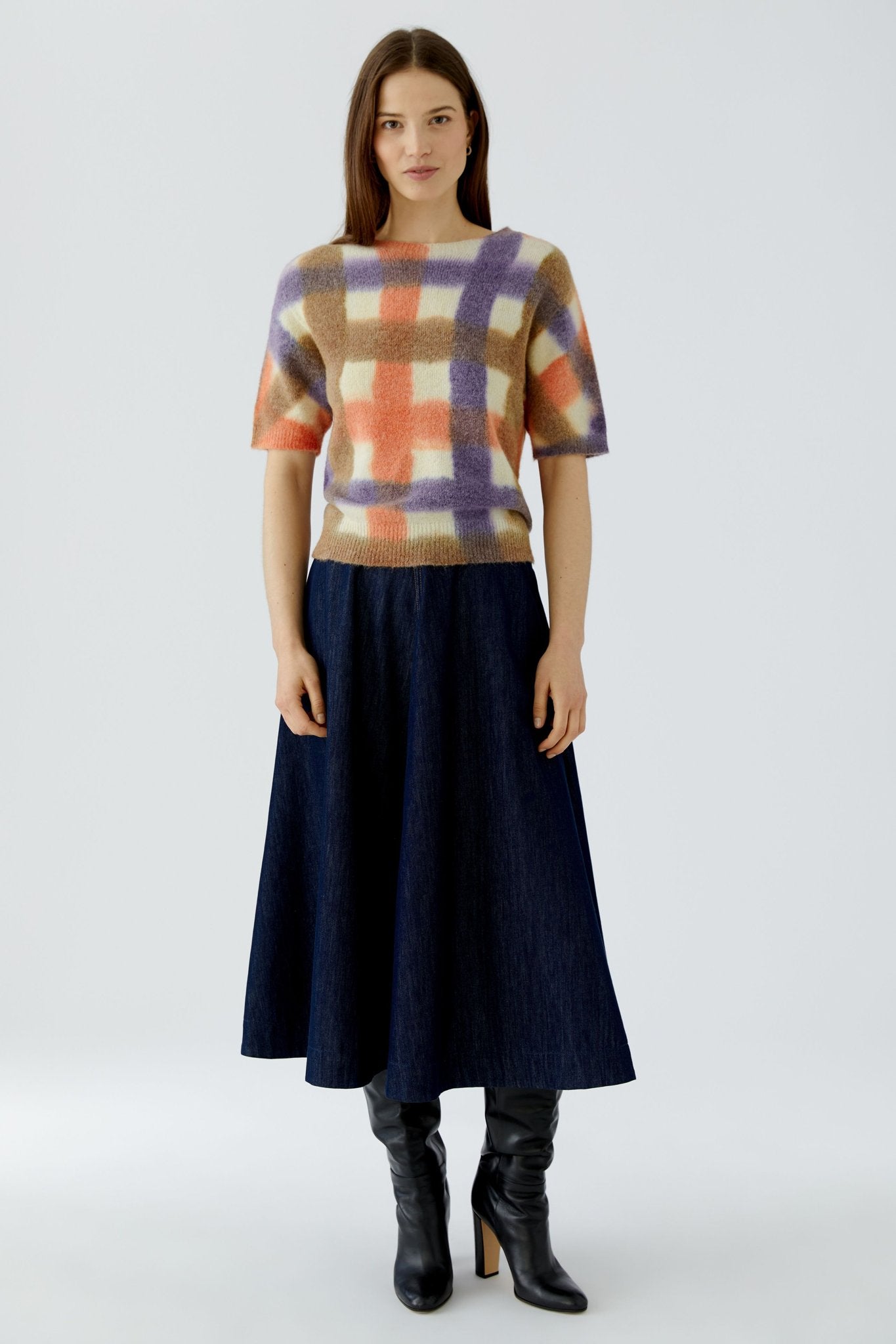 Pullover mit Gittermuster