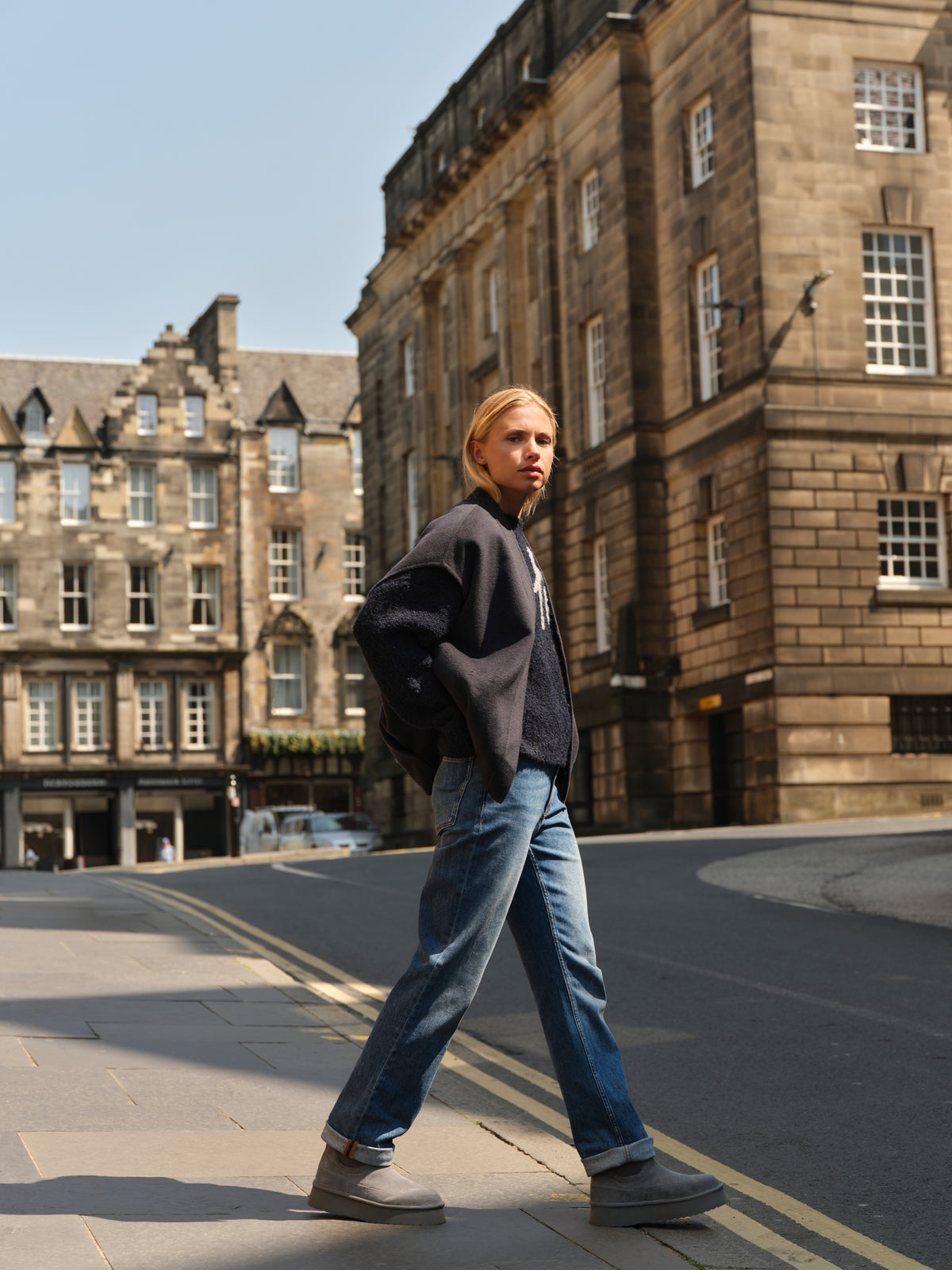 Slim Fit-Jeans mit geradem Bein