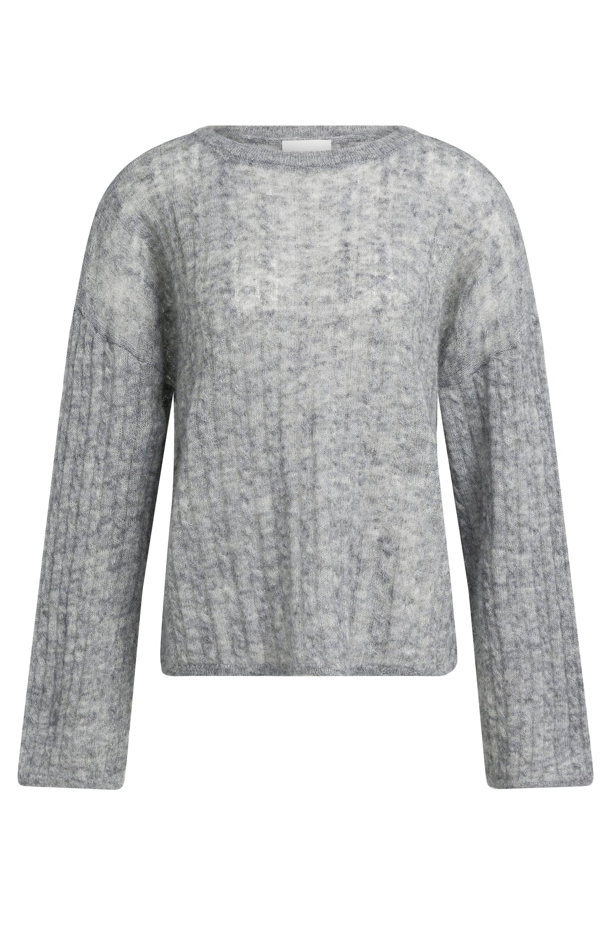 Oversize-Pullover mit Zopfmuster