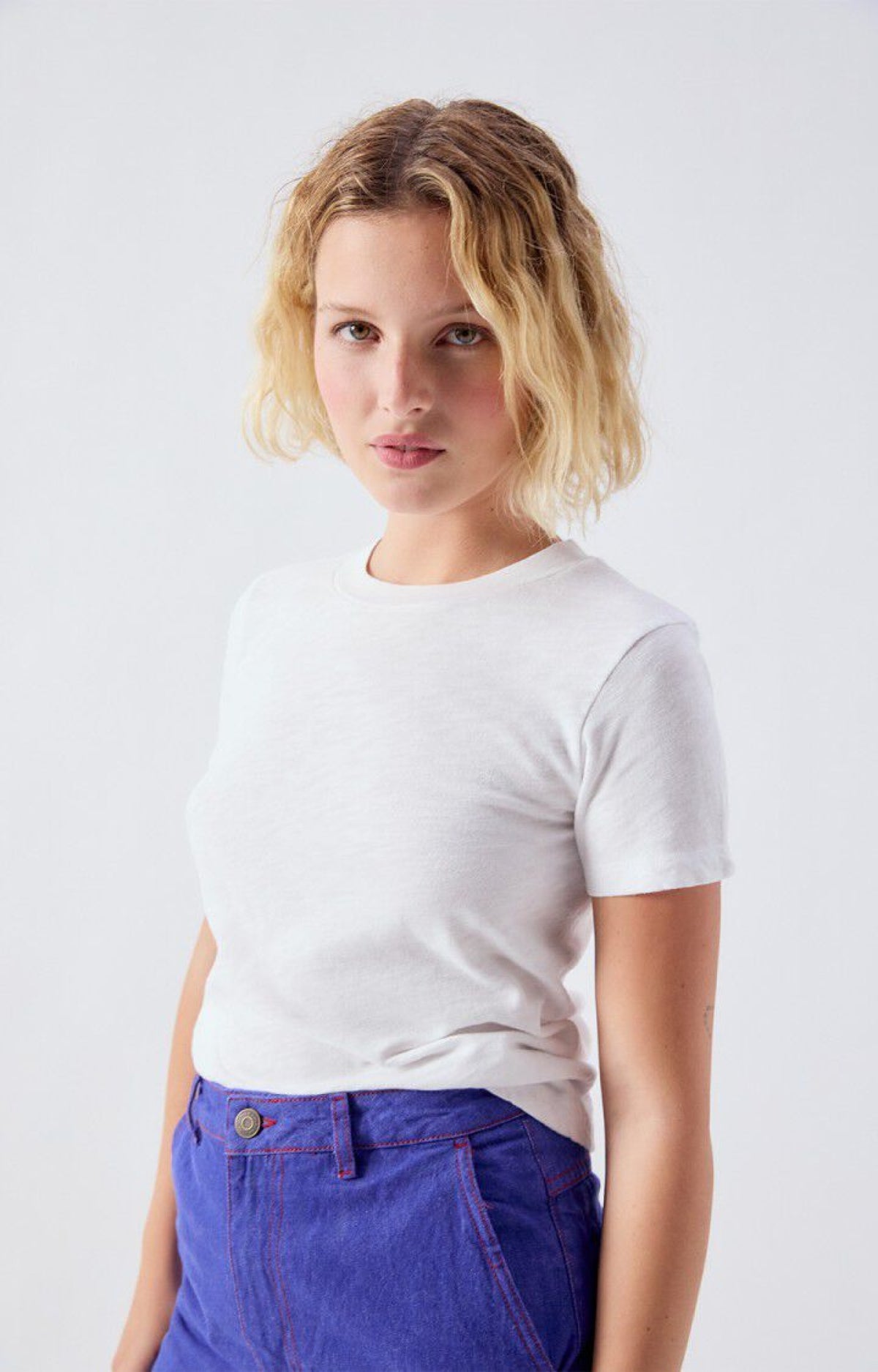 American Vintage T-Shirts Blanc