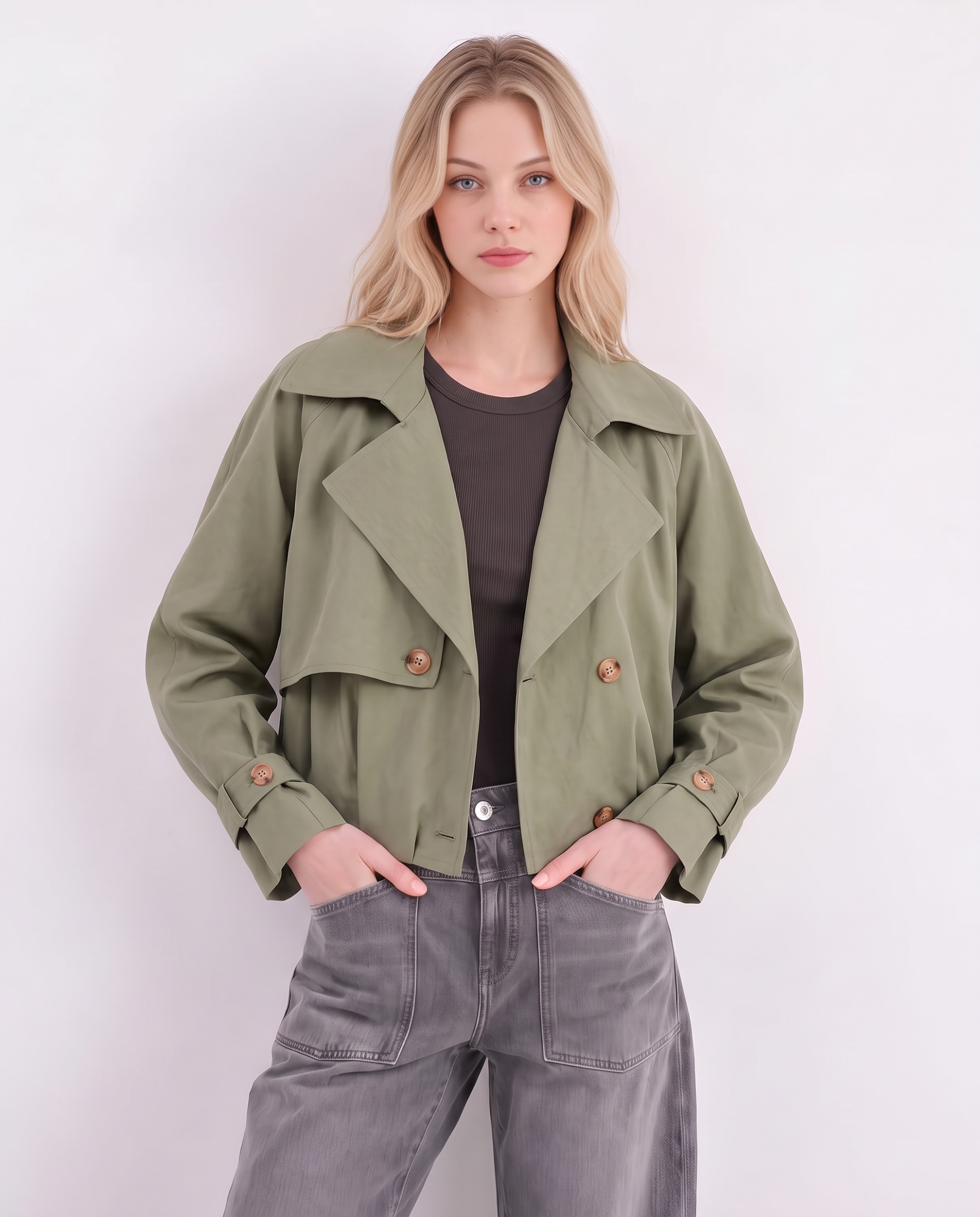 Kurzer Trenchcoat
