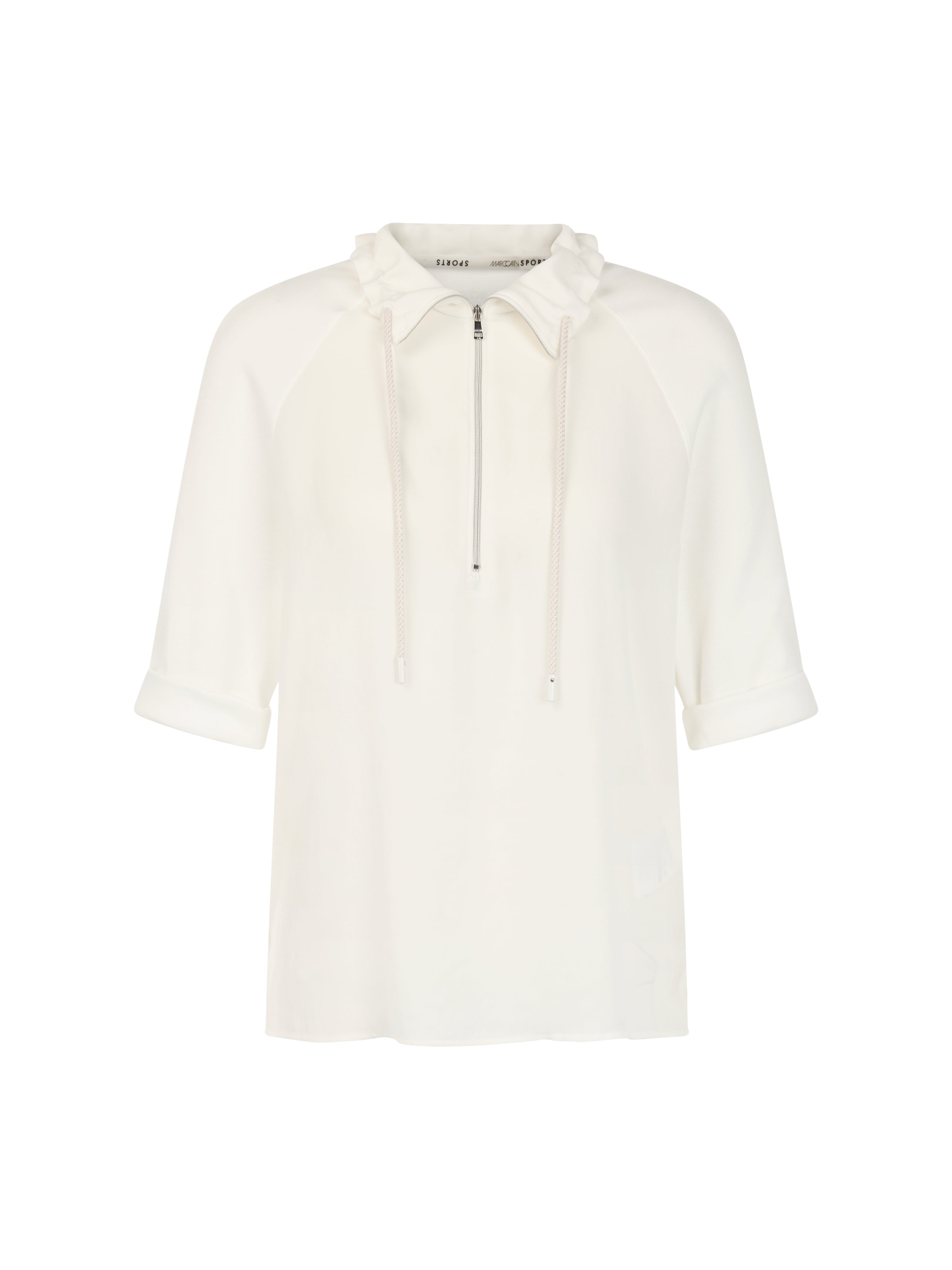 Troyer-Blusenshirt mit Feinripp
